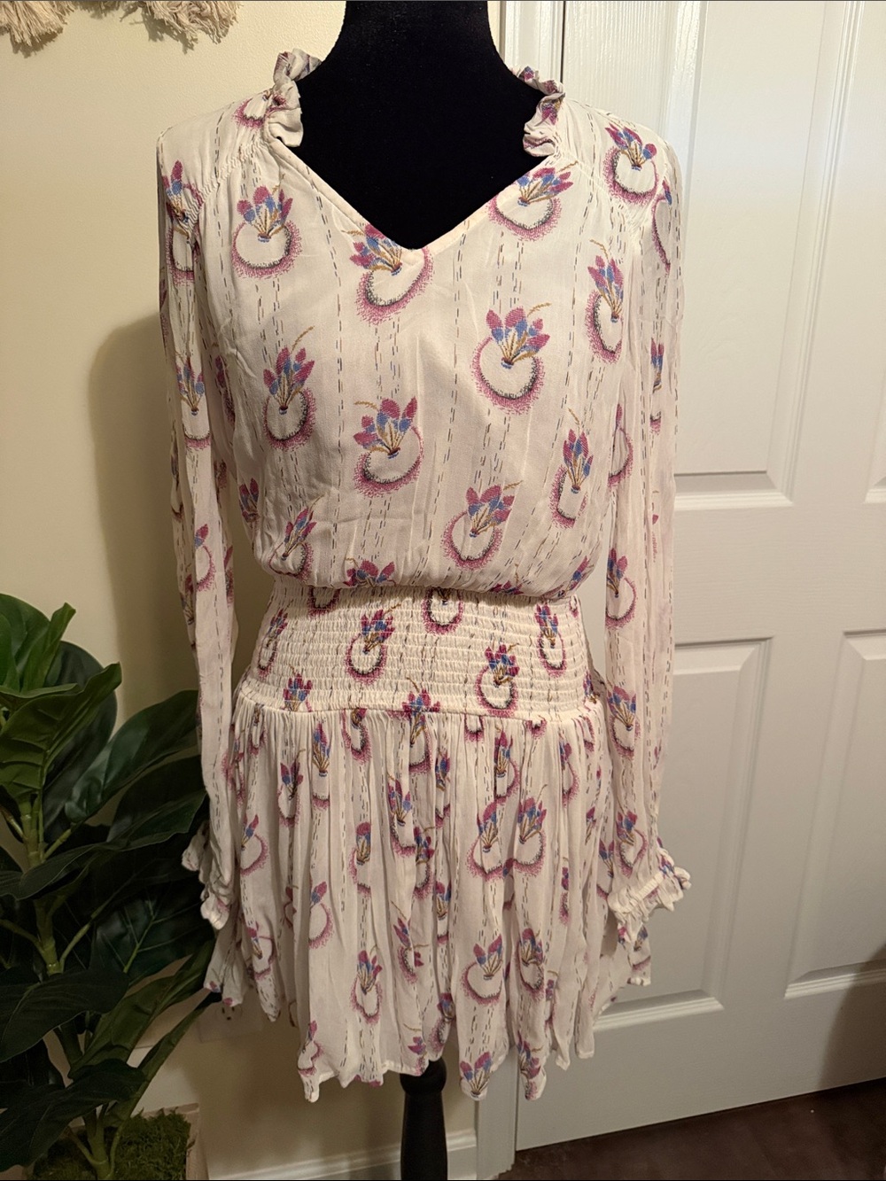 Free People Wild Horses Dreamcatcher Novelty Print Mini Dress